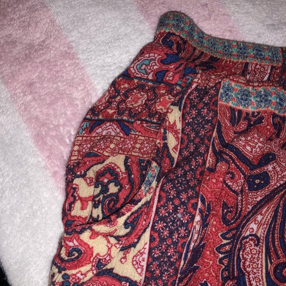 Red Patterned Shorts - Picture 5 of 5